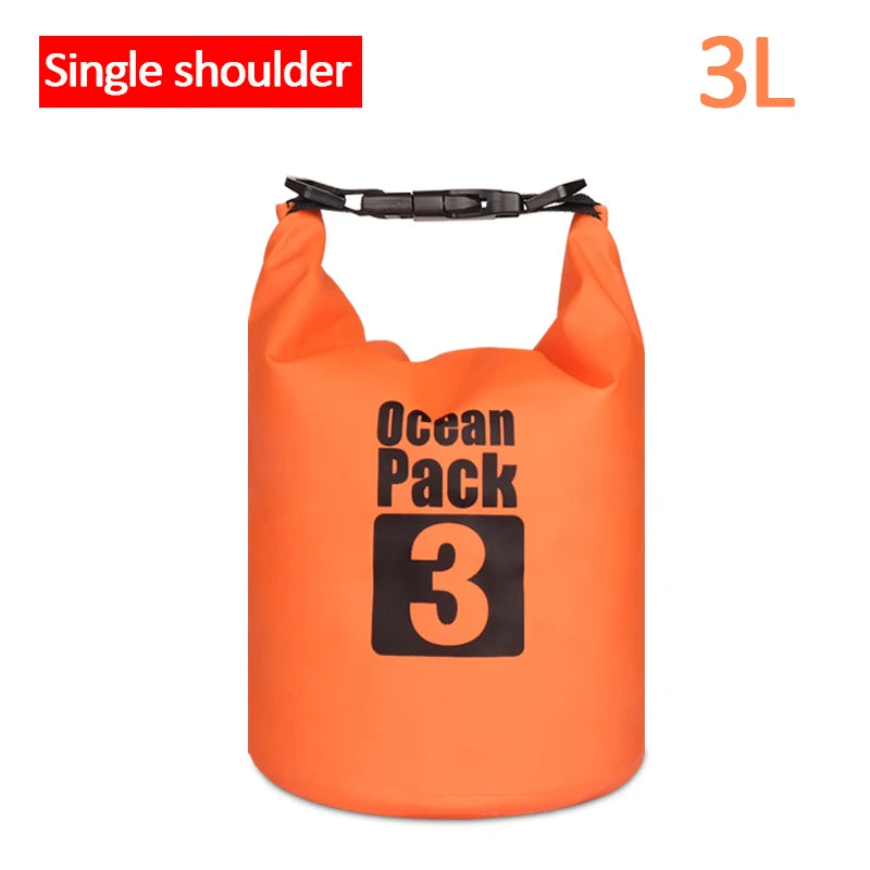Waterproof Floating Dry Bag | 2L–30L | 500D | Fishing, Boating & Swimming