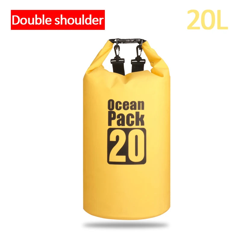 Waterproof Floating Dry Bag | 2L–30L | 500D | Fishing, Boating & Swimming