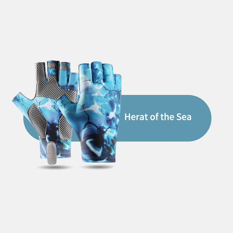 UV Protection Fishing Fingerless Gloves