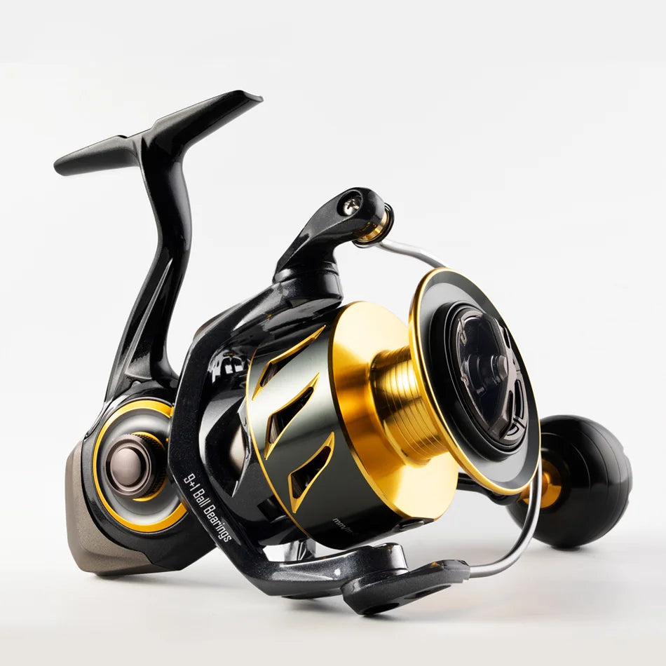 SW Saltwater Spinning Reel 4000–8000 – 9+1 Ball Bearings, Heavy-Duty Smooth Drag