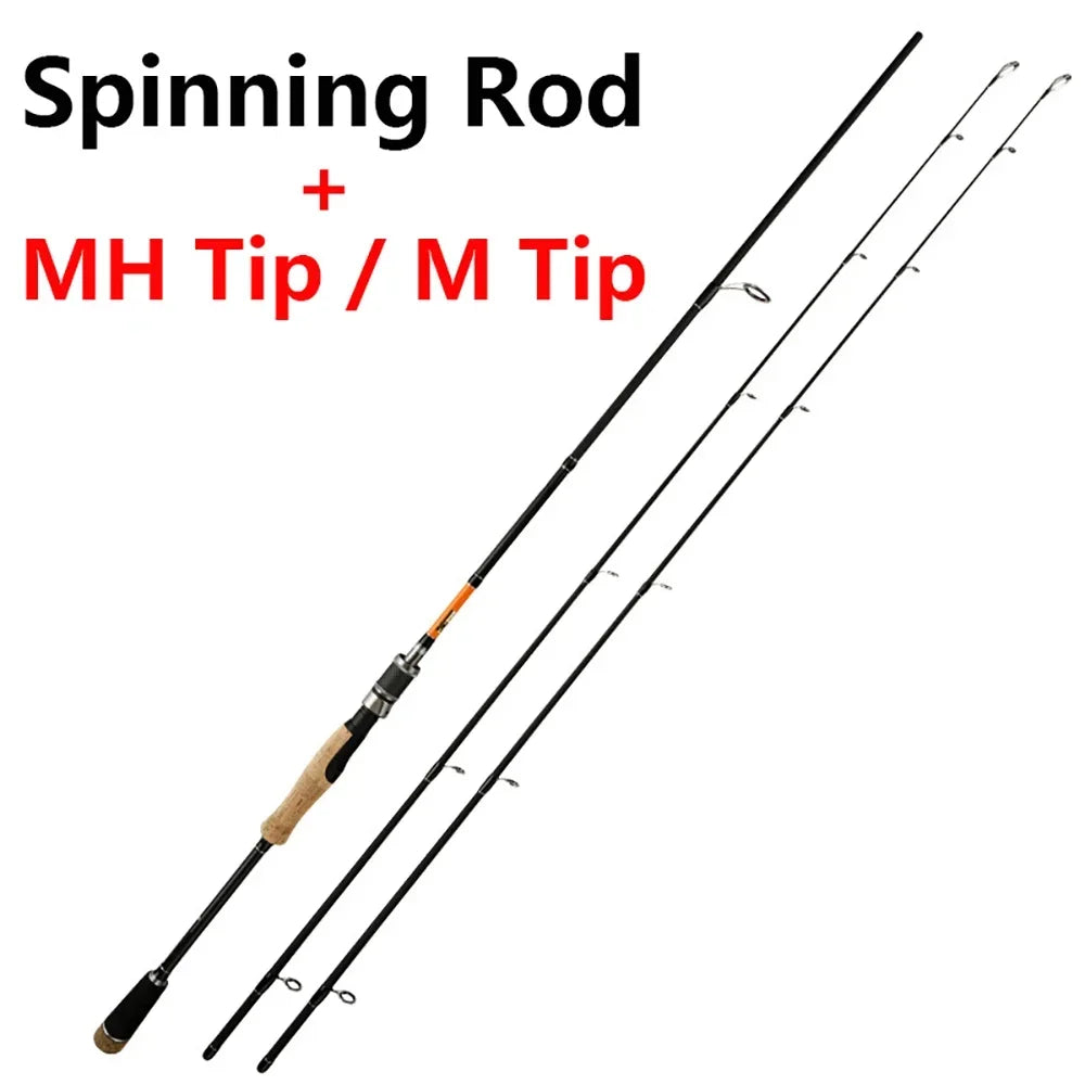 2-Section Carbon Spinning/Casting Rod Tips M / MH