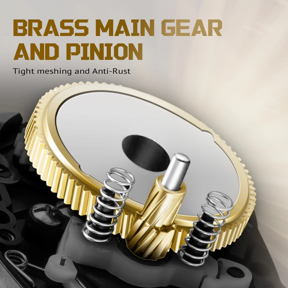 SOLOKING HIAW200 Baitcasting Reel – Dual Gear Ratios (5.4 & 7.2), 11+1 Bearings for Sea & Boat Fishing