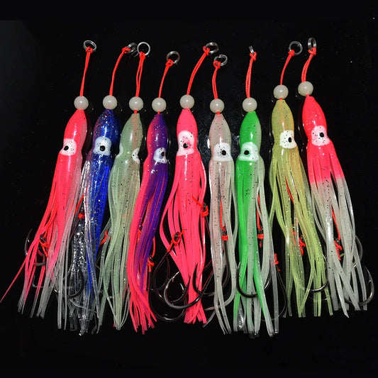 6pcs/pack Squid Imitation Assist Hooks