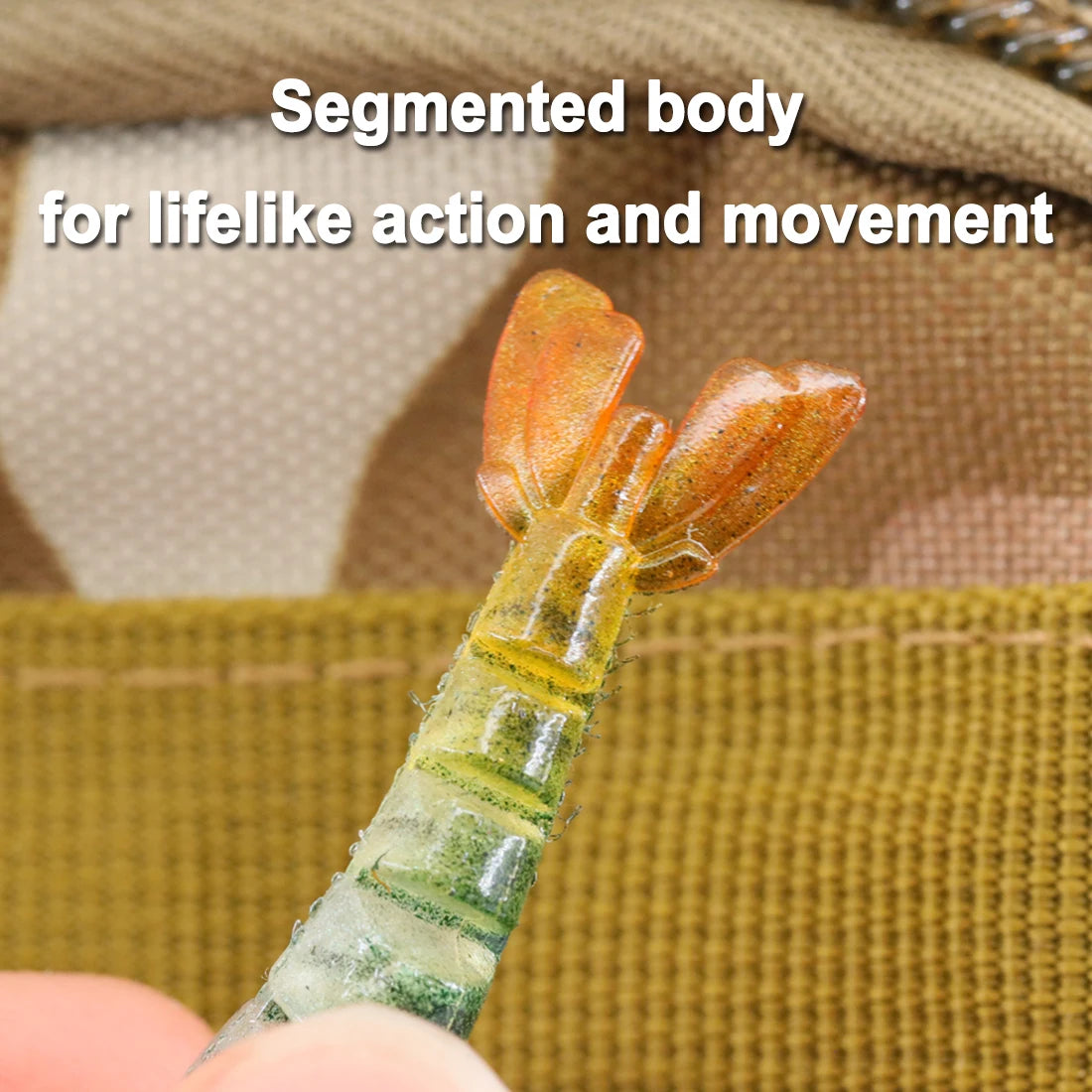 FishTrip 3Pcs Shrimp with Weight 5cm/7cm