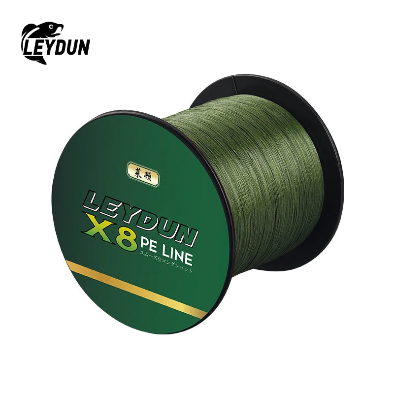 LEYDUN X8 Braided Fishing Line | 500m | 8-Strand PE | Super Smooth Multifilament