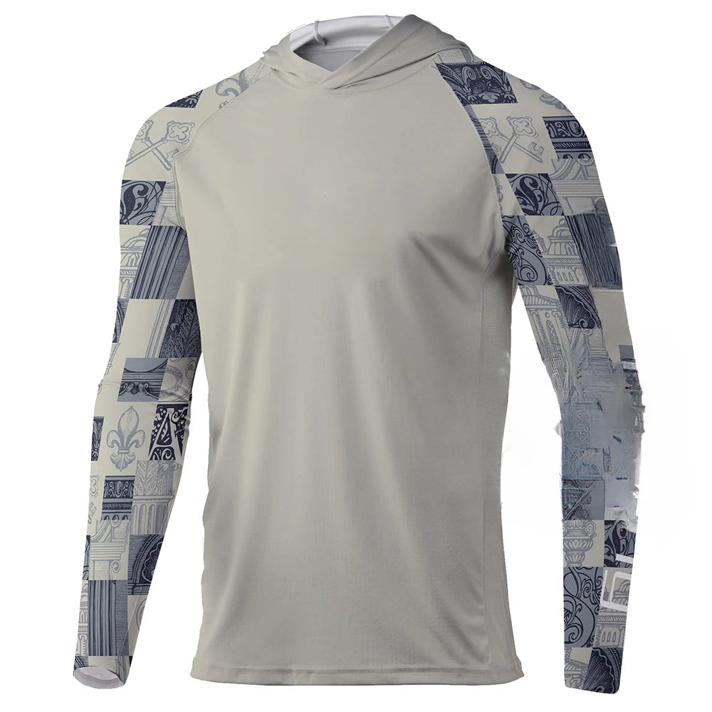 Breathable UPF 50+ Men Long Sleeve Fishing Shirt
