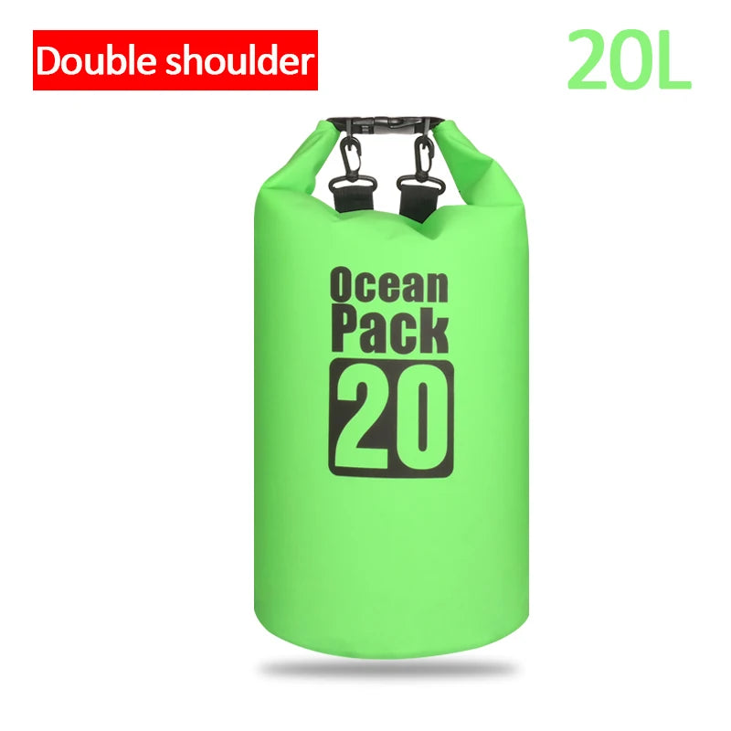 Waterproof Floating Dry Bag | 2L–30L | 500D | Fishing, Boating & Swimming