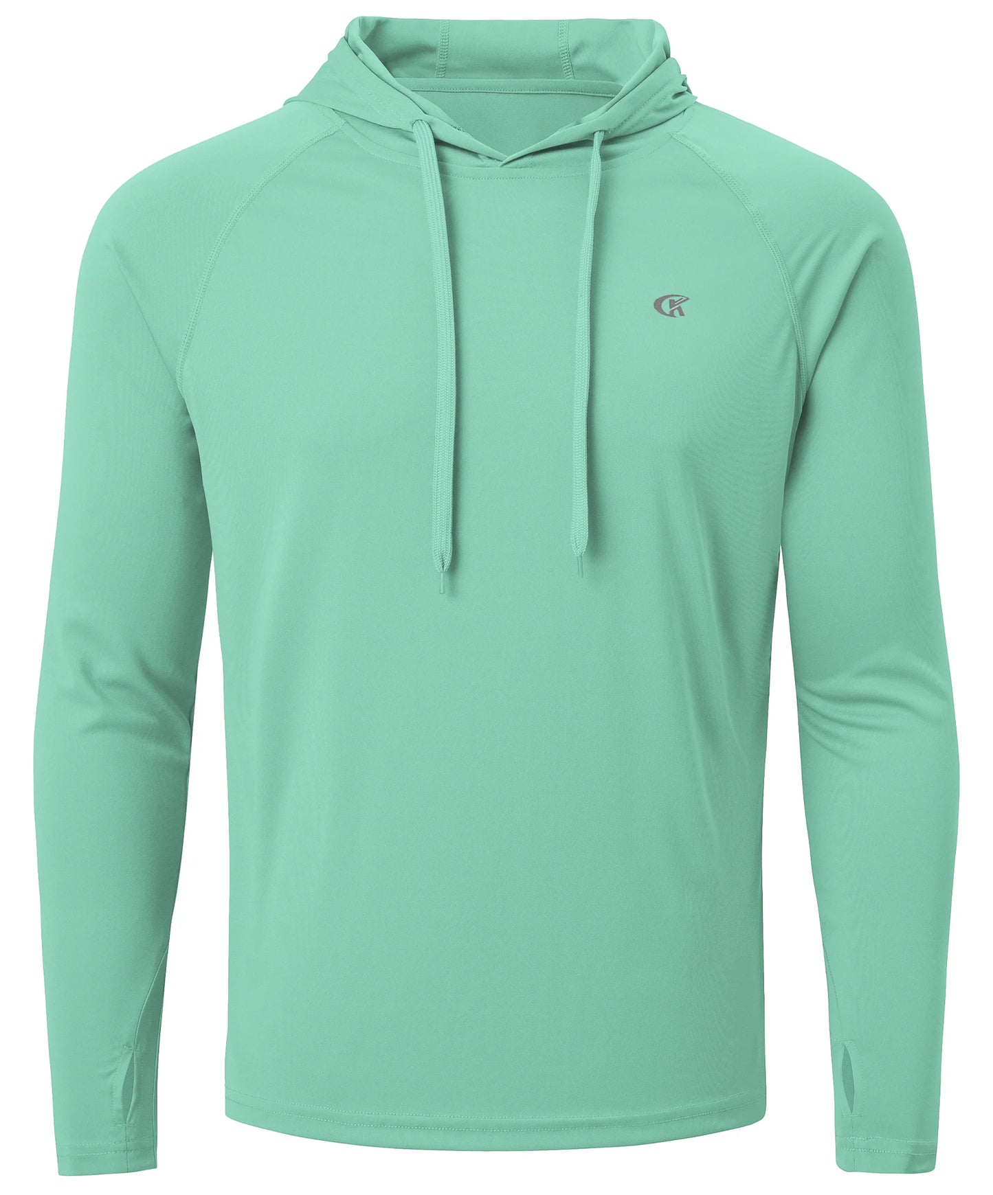 Men’s UPF 50+ Long Sleeve Hoodie Shirt | Quick-Dry Rash Guard | Lightweight Summer Outdoor Pullover