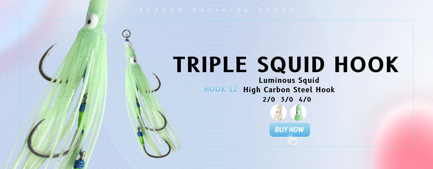 TEASER HK039 Premium Assist Hooks for Slow Sinking Jig