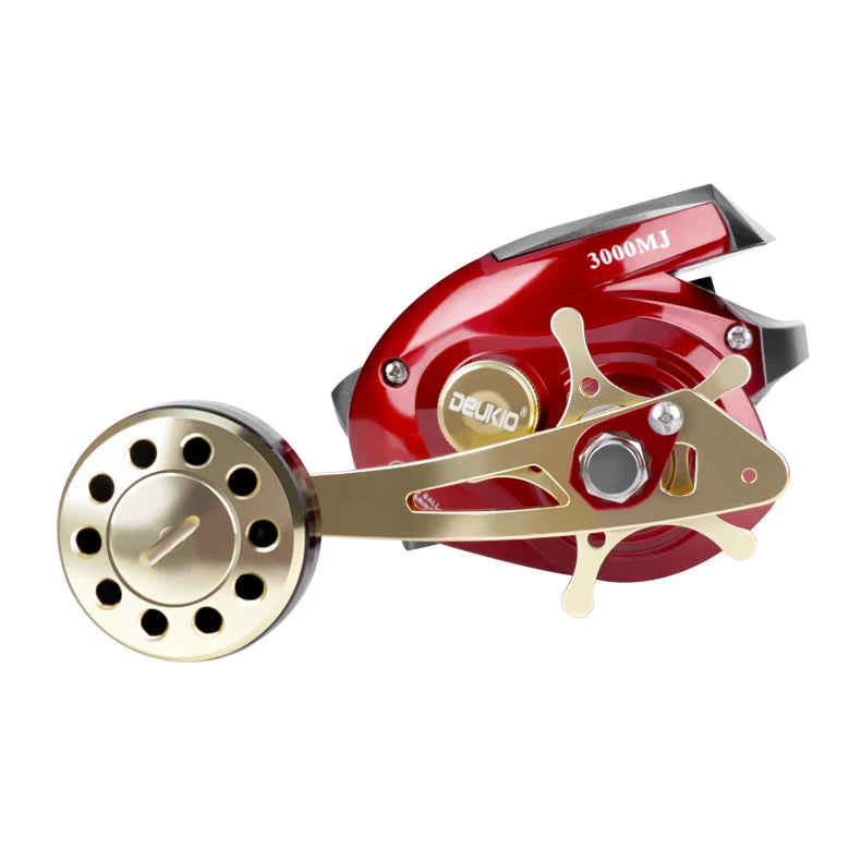 DEUKIO Full Metal Line Counter Baitcasting Reel | 6+1BB | LED Digital Display | Left & Right Hand