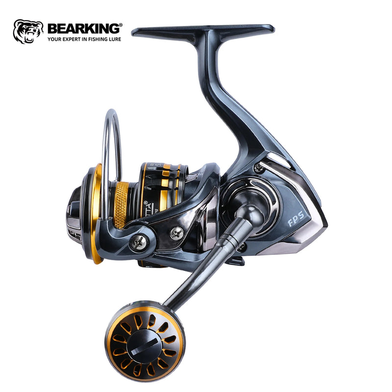 BEARKING Spinning Reel – 5.2:1 Gear Ratio, 12 kg Drag & Carbon Brake System (241 g Lightweight Design)