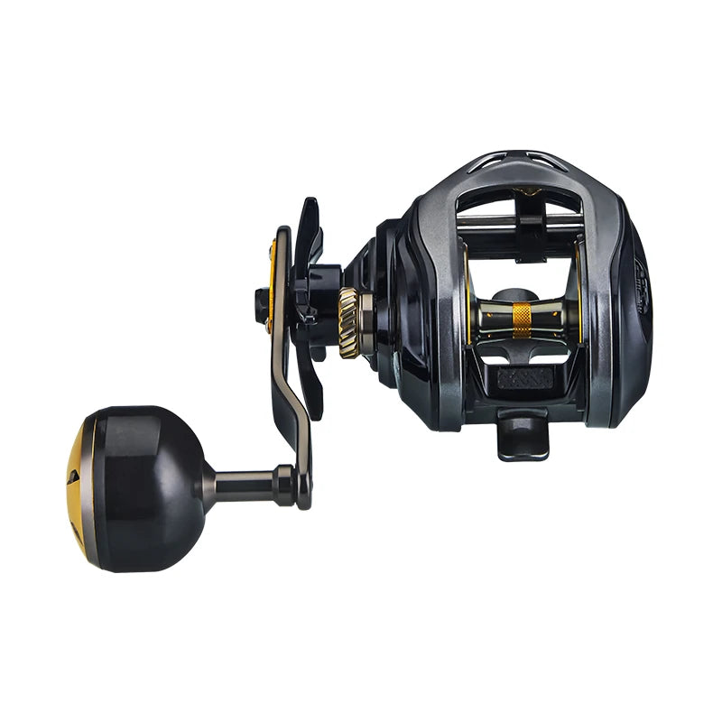 DEUKIO Baitcasting Reel | 7.2:1 High-Speed | 16KG Max Drag | Extended Power Handle | Freshwater & Saltwater