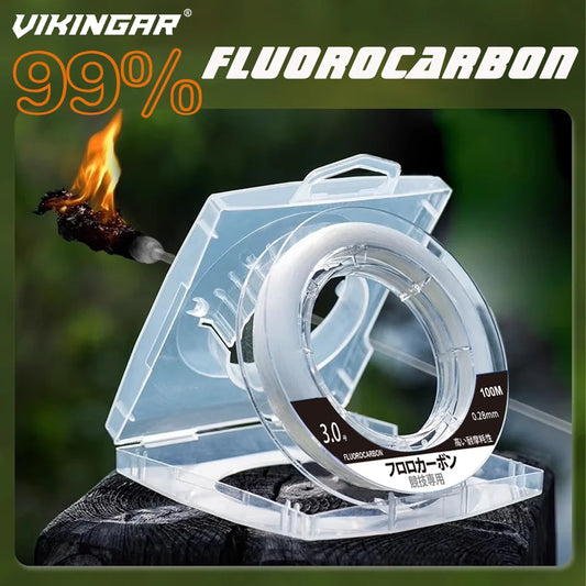 99% Fluorocarbon Invisible High Abrasion Resistant Line 100m