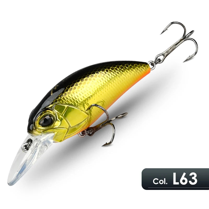 Slow Floating Crankbait – 6.5 cm / 14 g Hard Body Lure for Bream, Bass & Flathead