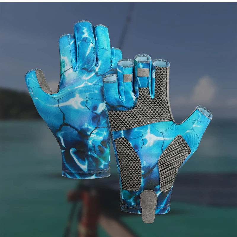 UV Protection Fishing Fingerless Gloves