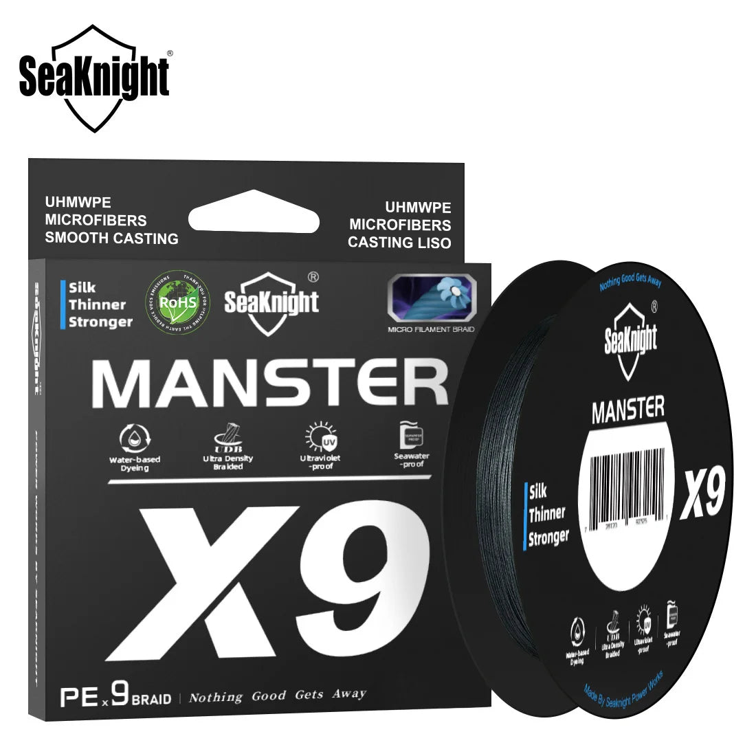 SeaKnight X9 PE Fishing Line | 300m / 500m | 9-Weave Braid | Si+ Coated | UV & Seawater Resistant