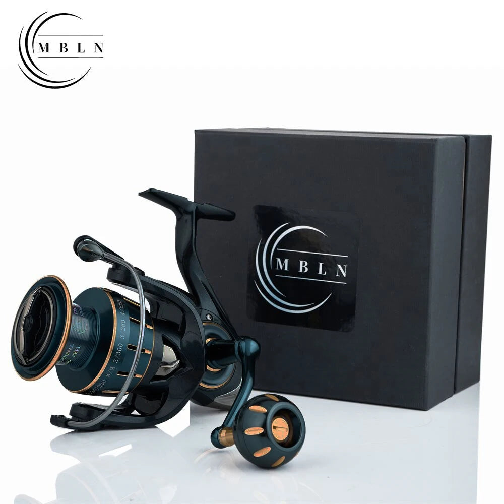 MBLN Durable Spinning Reel | Alloy Gear, Spool & Handle | CNC Arm | 5+1 Steel Bearings | Saltwater Ready