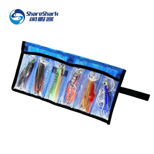 6PCS/bag Trolling Skirts 16cm 80 LBS Line
