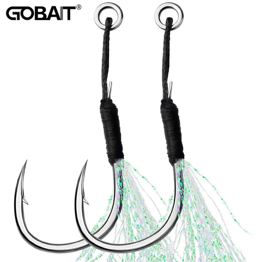 GOBAIT BULK Sharp Assist Hook with stainless steel ring