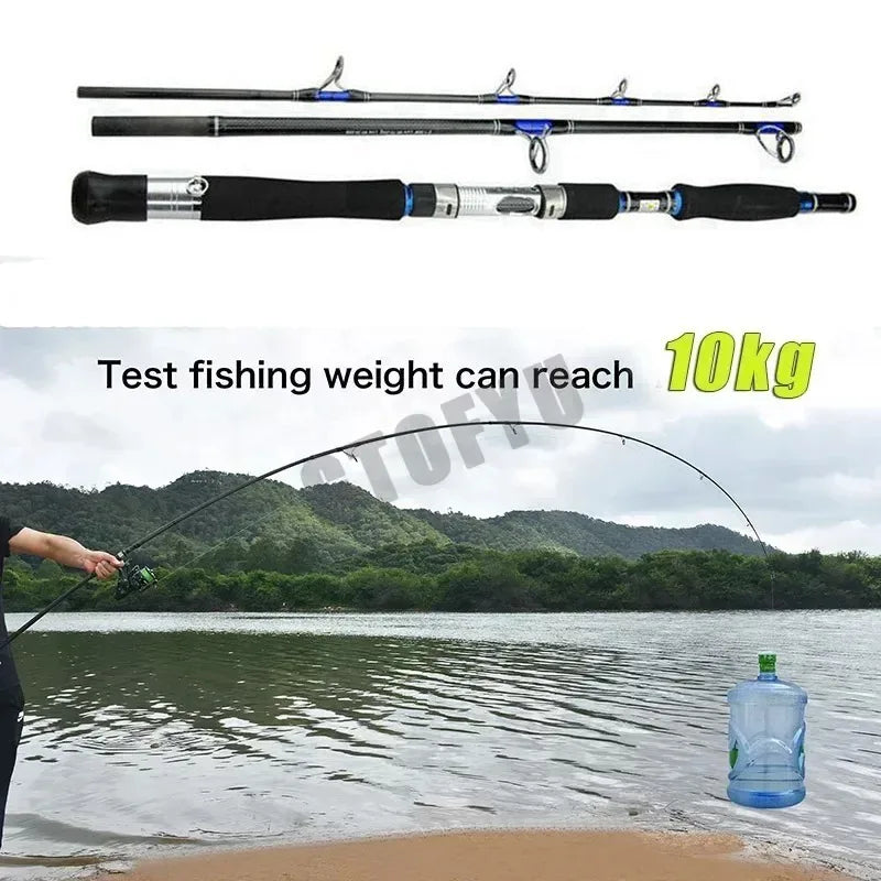 GTOFYU Tough 3-Section Boat Rod 70-250g with Fuji Guide