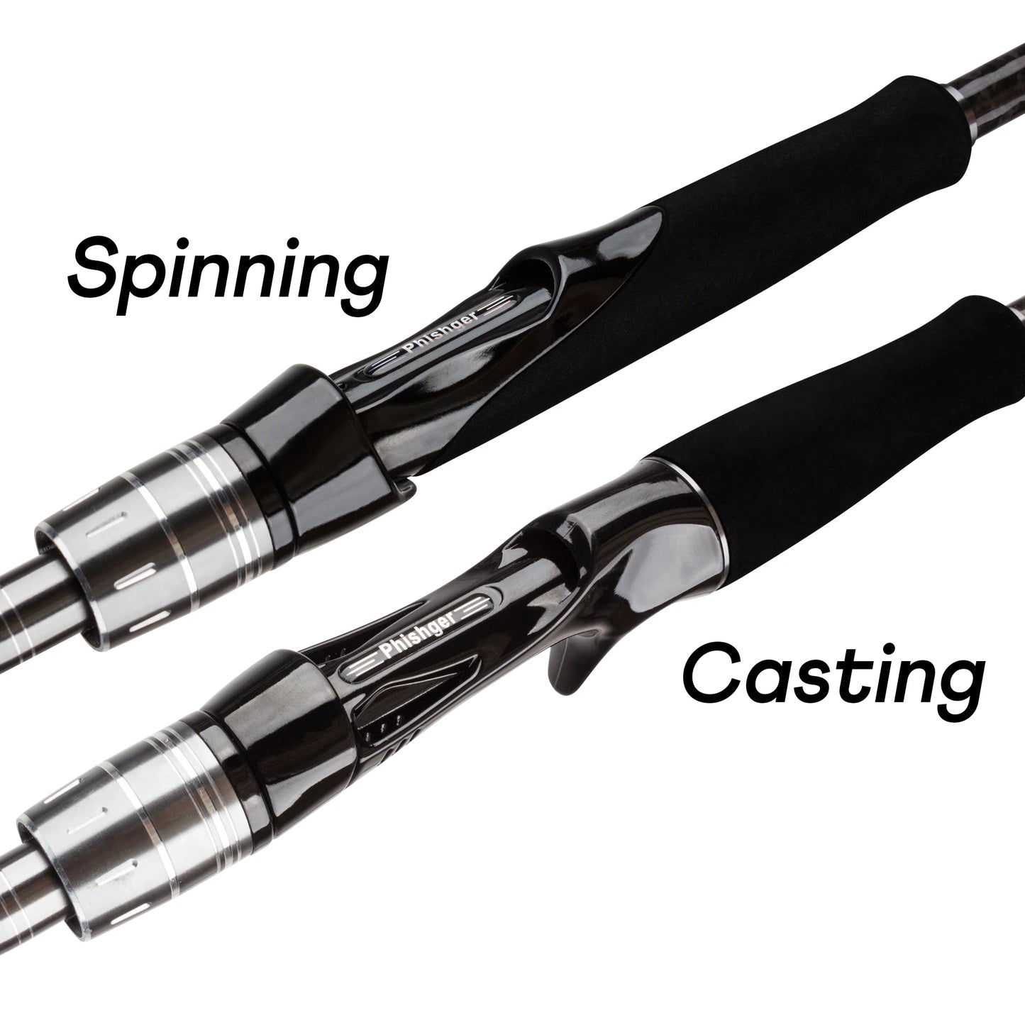 PHISHGER MAXIMUS Traveller Fishing Rod | 30T Carbon | Fuji Guides | Spinning & Baitcasting | 1.65m–3.0m Fast Action