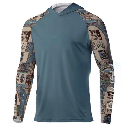 Breathable UPF 50+ Men Long Sleeve Fishing Shirt