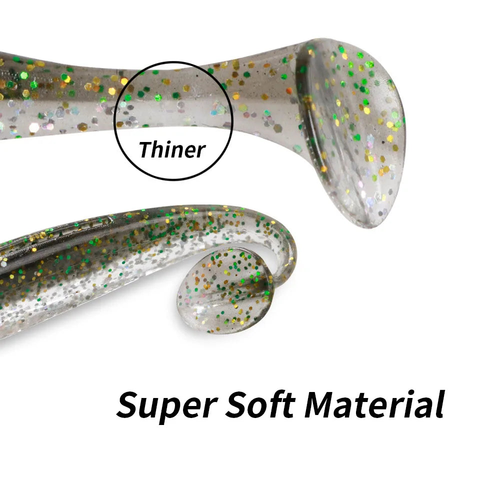 Soft Plastic Paddle-Tail  30pcs/ 5cm/ 1g