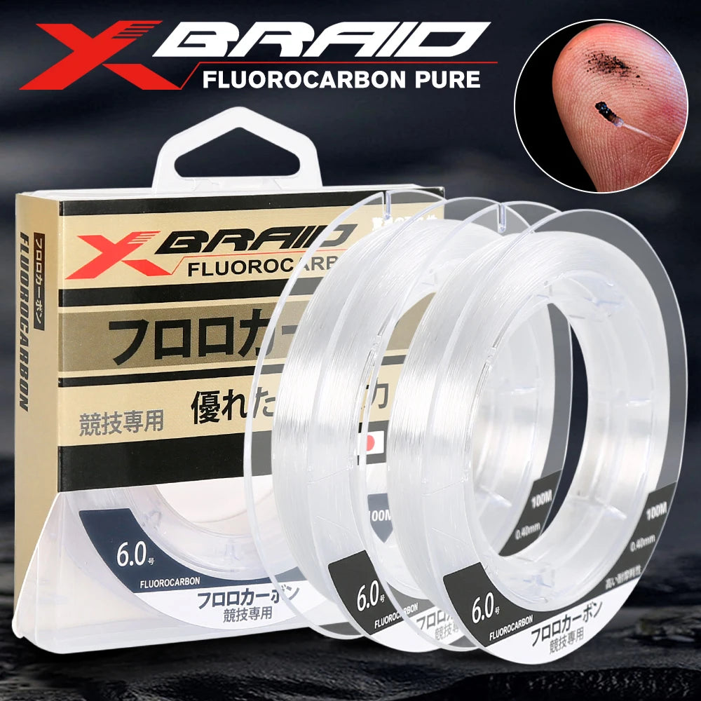99% Fluorocarbon Invisible High Abrasion Resistant Line 100m