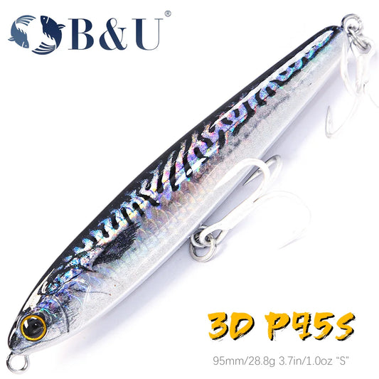 B&U Sinking Pencil Bait 95mm 28g Sinking