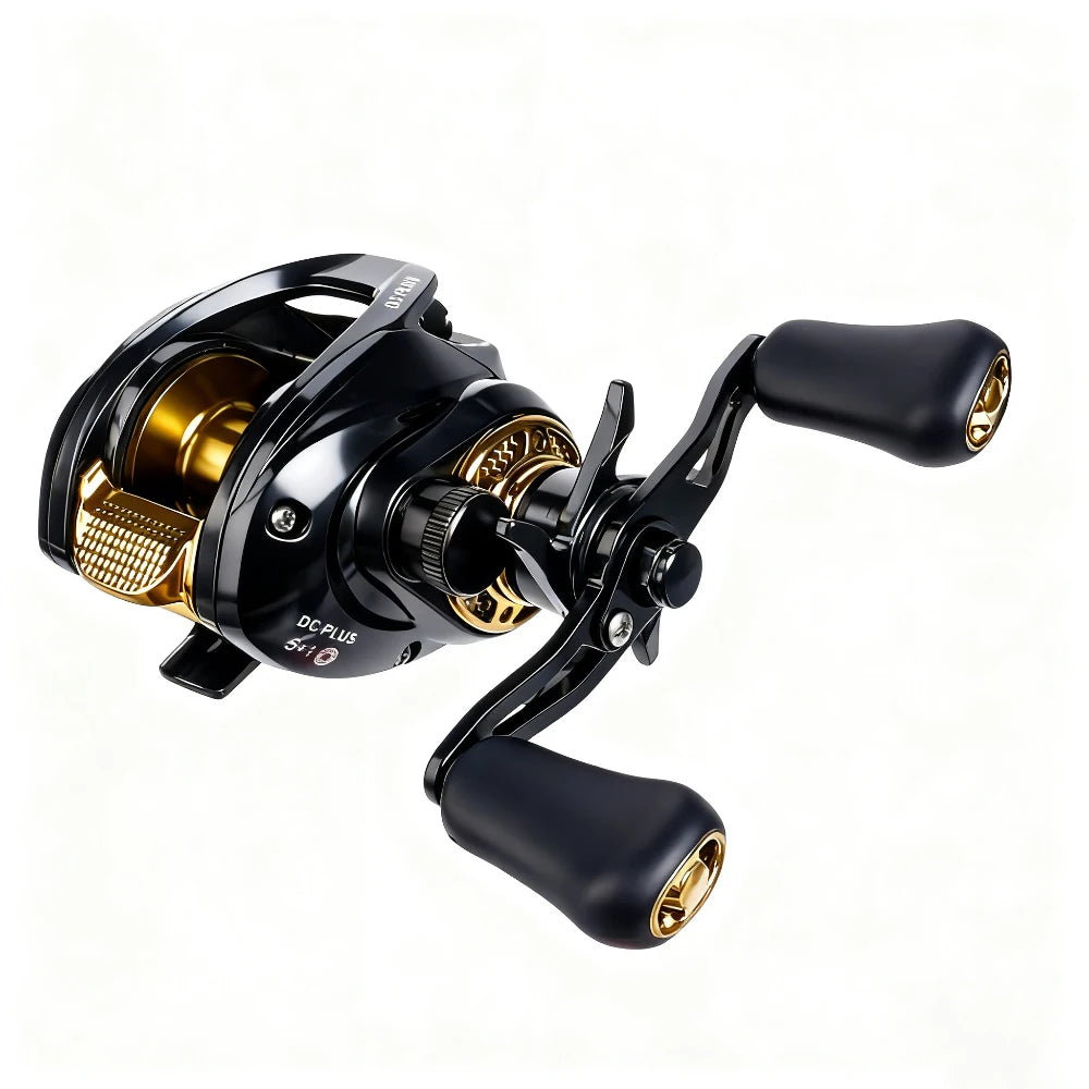 Seasir Low-Profile Baitcaster Reel 7.0:1 Gear Ratio | 8KG Max Drag | Dual Brake Anti-Backlash System