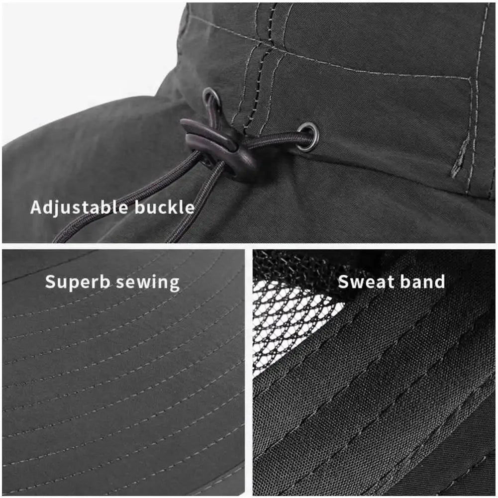 Outdoor Fisherman Hat Wide Brim With Neck Cover