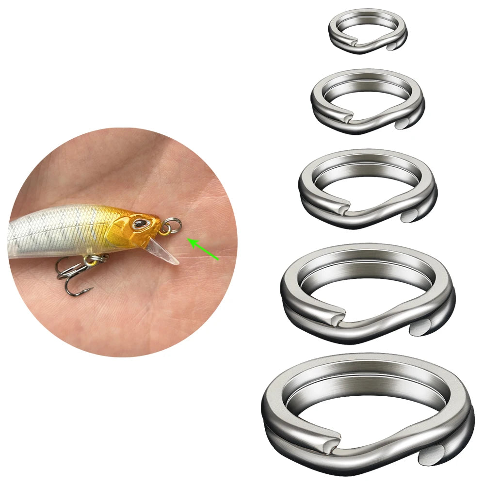 100Pcs Split Rings Bulk Pack