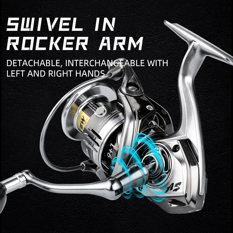 BEARKING Assassin Saltwater  Spinning  Reel 1000-6000 9+1BB 5.2:1 Max Drag 10-20KG