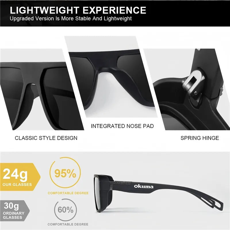 Okuma Polarized Fishing Sunglasses | UV400 | Men & Women | Outdoor Sports, Cycling, Hunting & Driving | 6 Colours