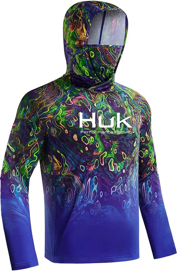 HUK Hooded Fishing Shirt Unisex Range