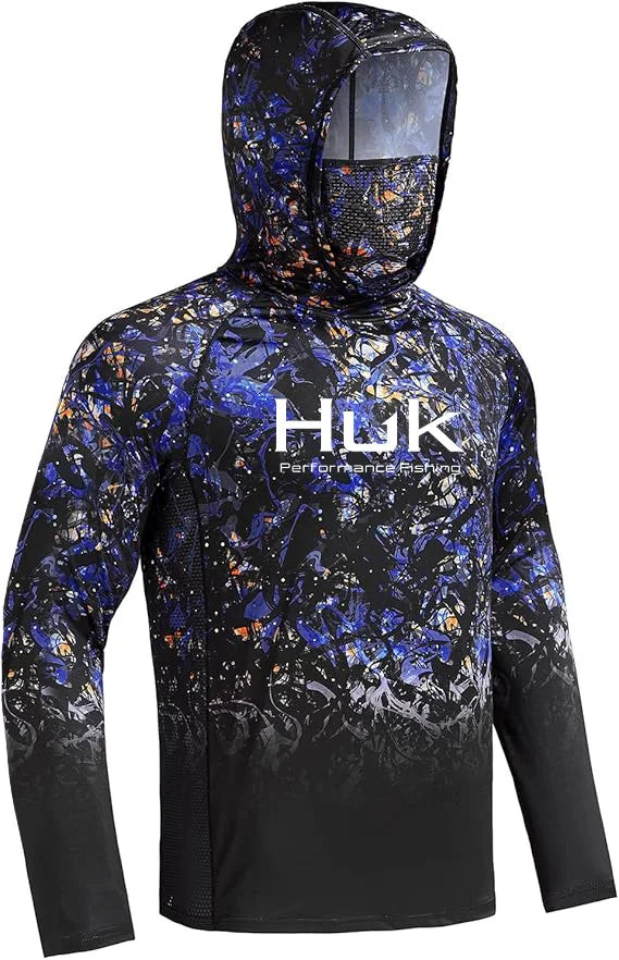HUK Hooded Fishing Shirt Unisex Range