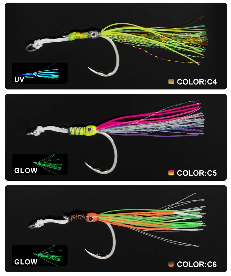 TEASER HK039 Premium Assist Hooks for Slow Sinking Jig
