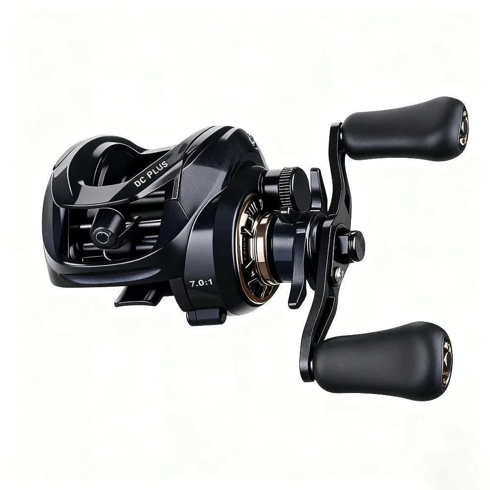Seasir Low-Profile Baitcaster Reel 7.0:1 Gear Ratio | 8KG Max Drag | Dual Brake Anti-Backlash System