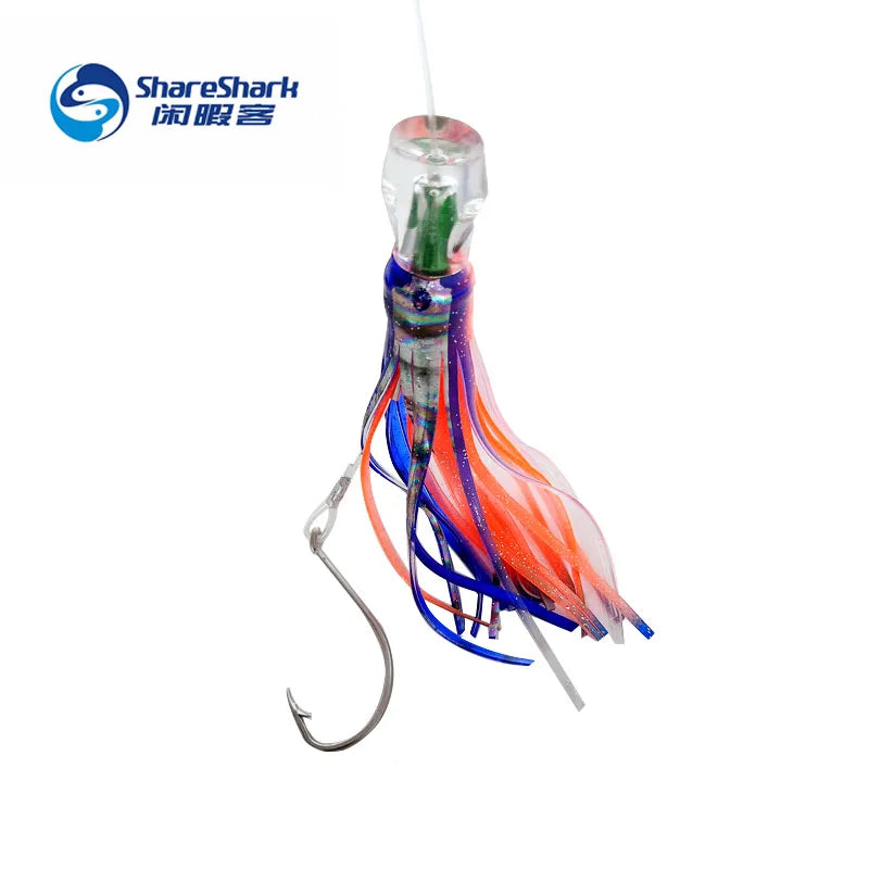 6PCS/bag Trolling Skirts 16cm 80 LBS Line