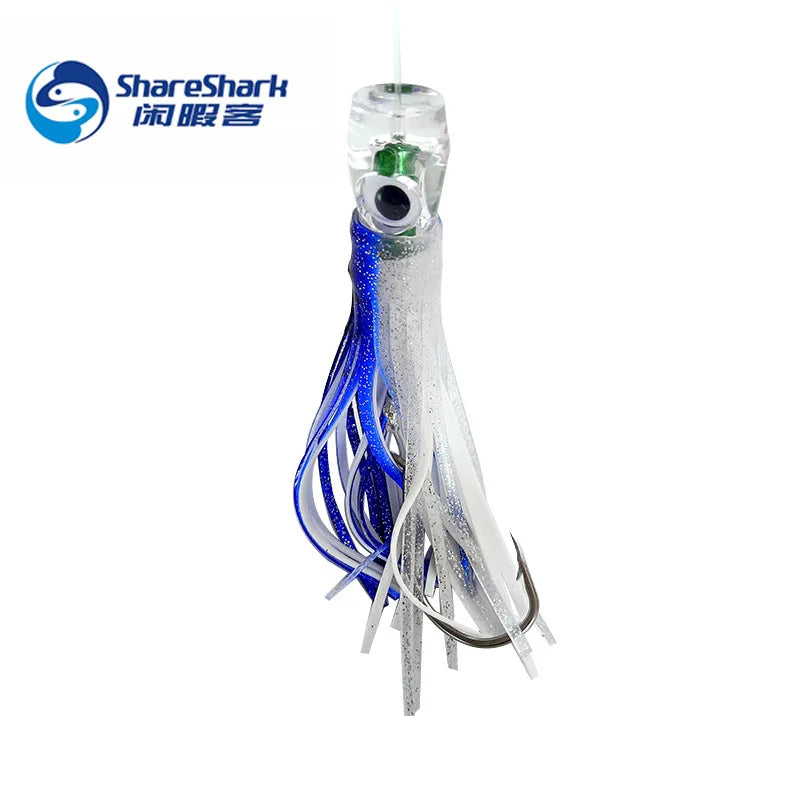 6PCS/bag Trolling Skirts 16cm 80 LBS Line
