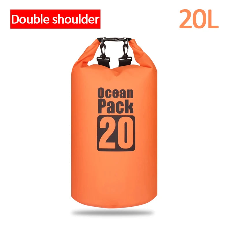 Waterproof Floating Dry Bag | 2L–30L | 500D | Fishing, Boating & Swimming
