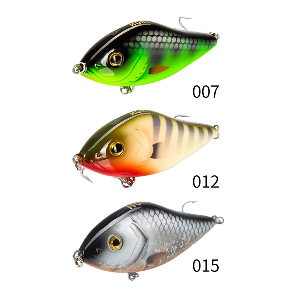 Hunthouse Slider Sinker VIB Lures (3-Pack) | 70mm & 100mm | Variable Sinking Jerkbaits | Predator Fishing