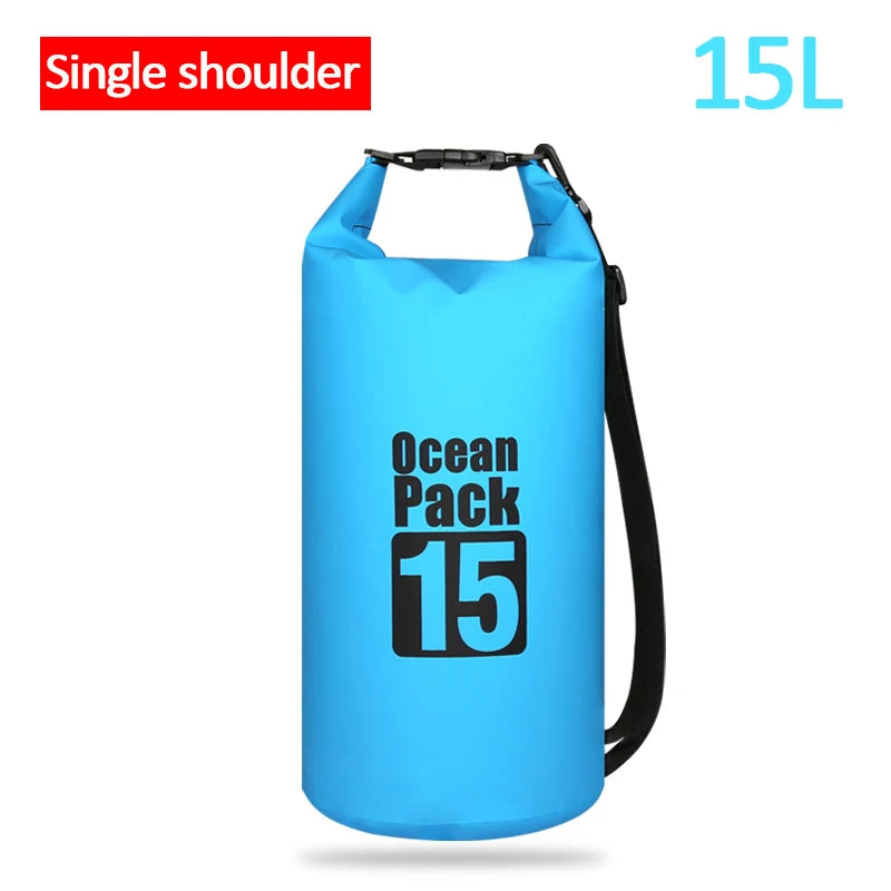 Waterproof Floating Dry Bag | 2L–30L | 500D | Fishing, Boating & Swimming