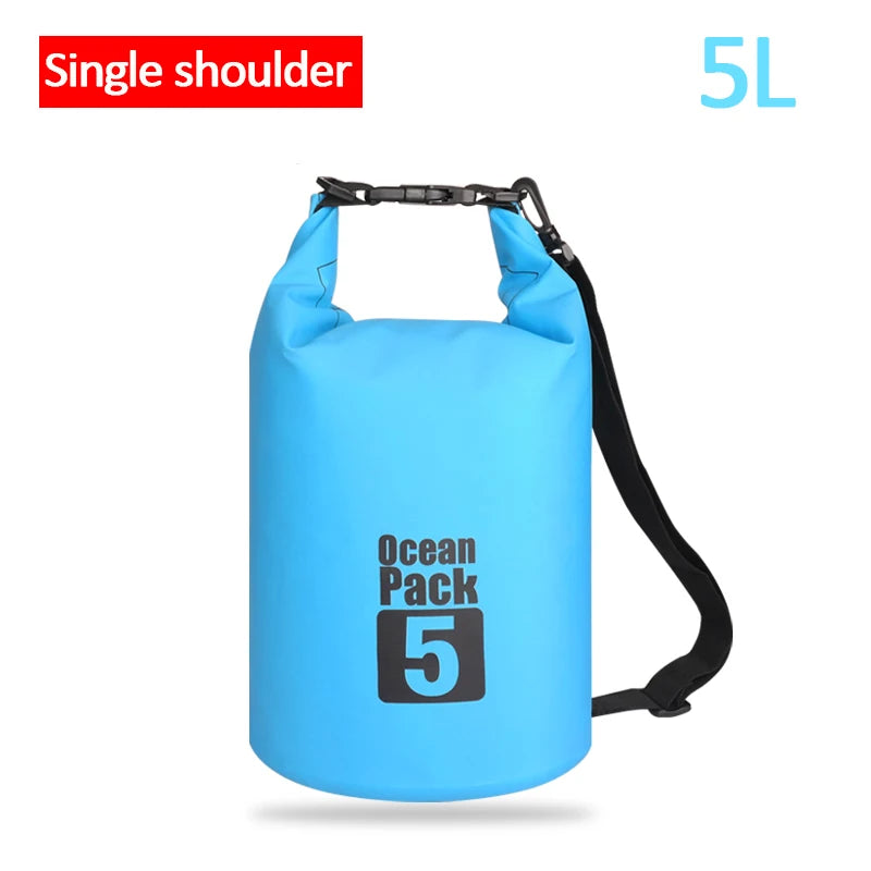 Waterproof Floating Dry Bag | 2L–30L | 500D | Fishing, Boating & Swimming