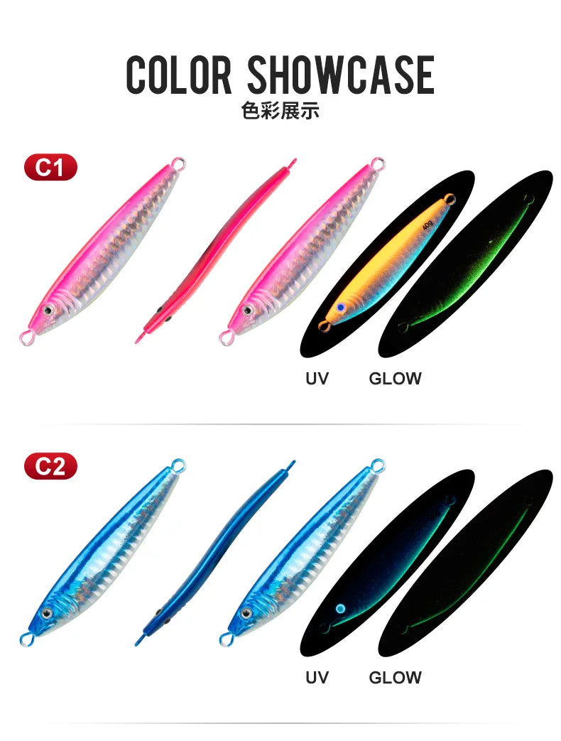 OBSESSION J2 Hard Metal Jigs Lure 60g/80g
