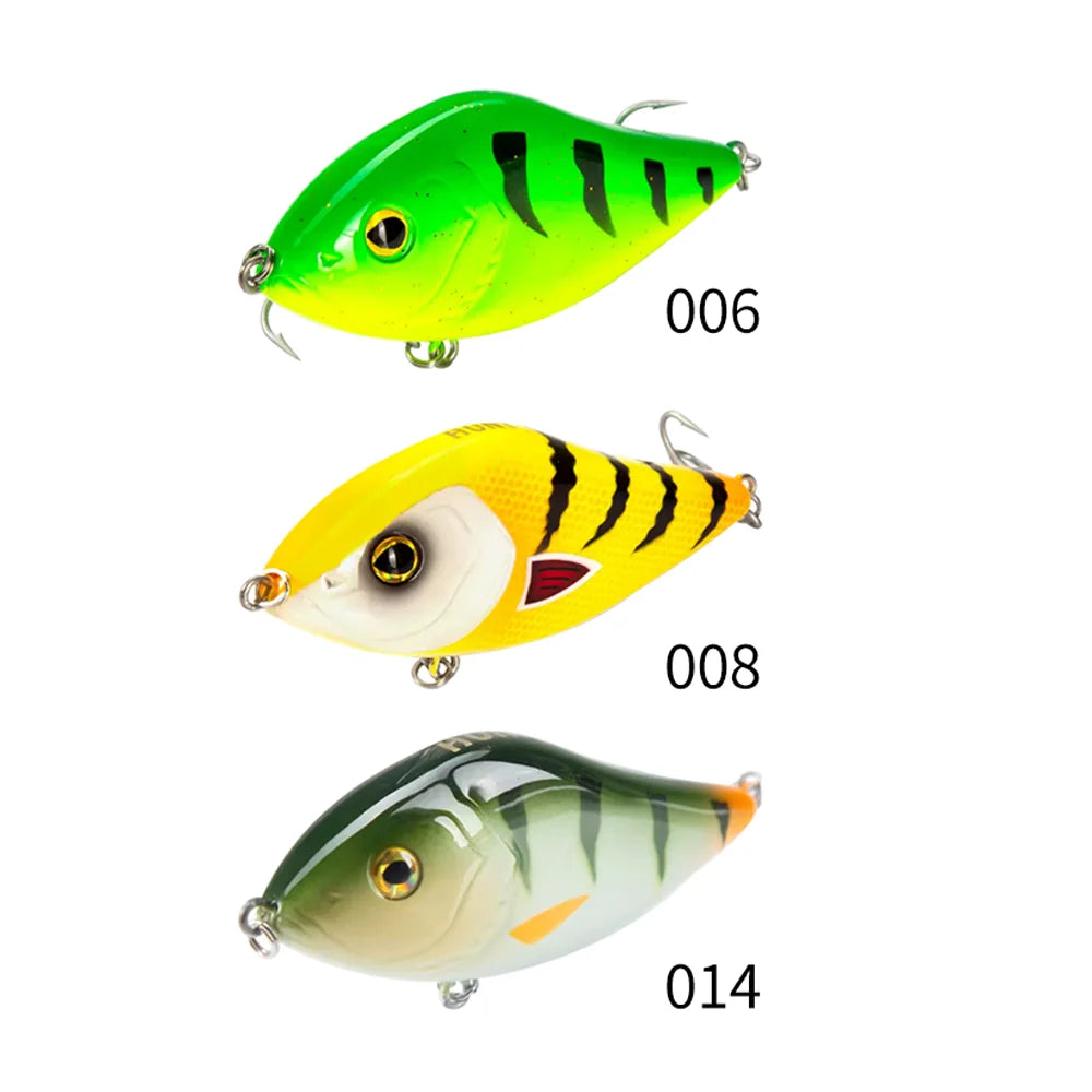 Hunthouse Slider Sinker VIB Lures (3-Pack) | 70mm & 100mm | Variable Sinking Jerkbaits | Predator Fishing