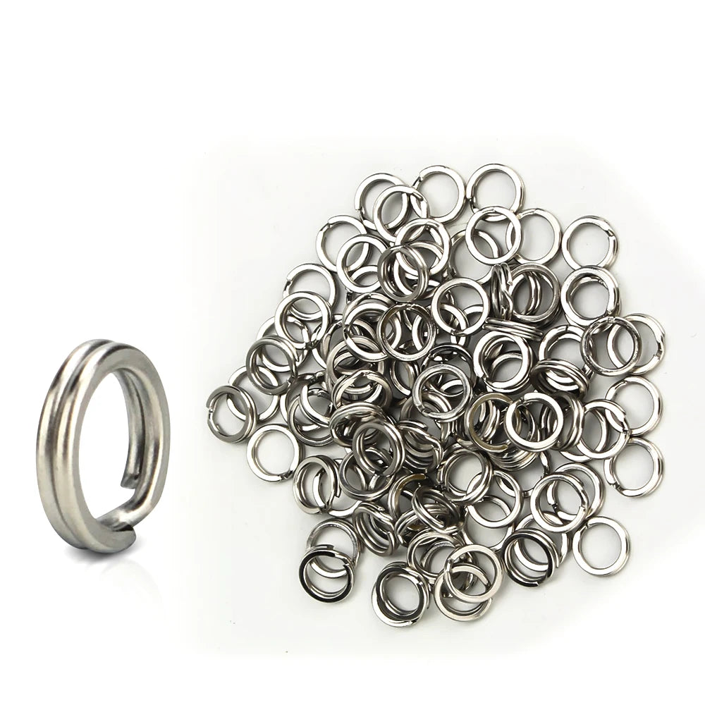 100Pcs Split Rings Bulk Pack