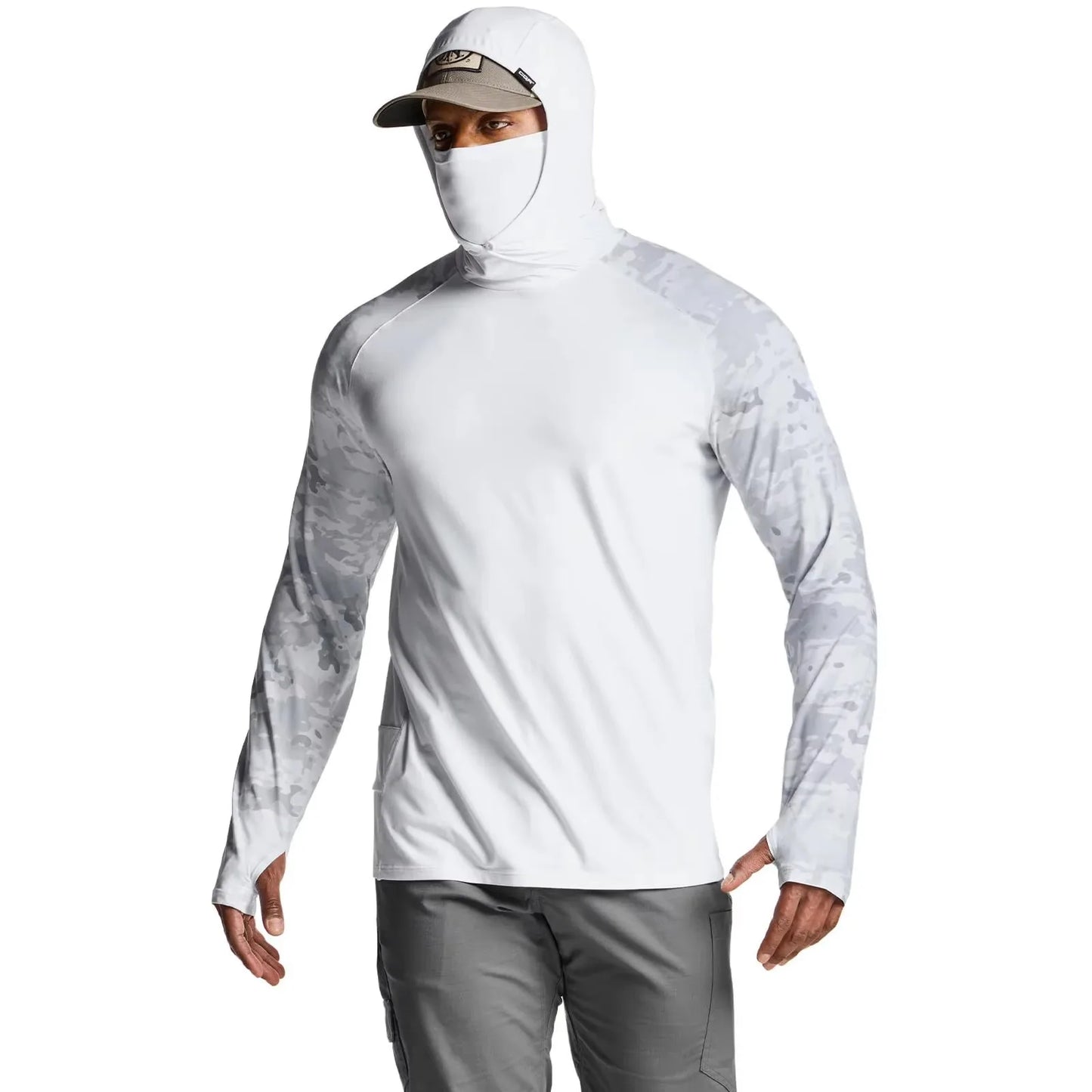 UPF 50+ Sun Protection Fishing Hoodie | Long Sleeve | Quick-Dry | Lightweight Outdoor Performance Shirt