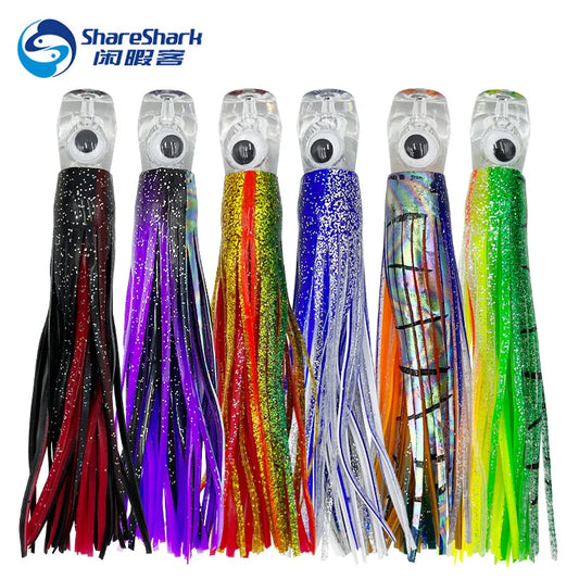 6pcs Trolling Skirt 16cm/25cm