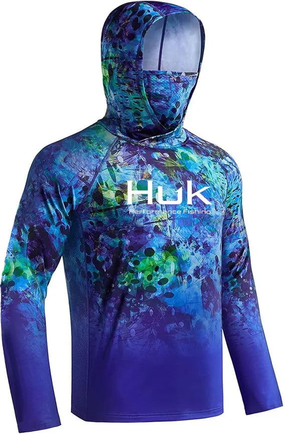 HUK Hooded Fishing Shirt Unisex Range
